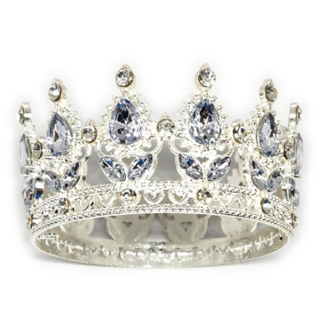 Корона середня Срібло / Циркон D=80 H=45 мм (Китай) 1 шт.
