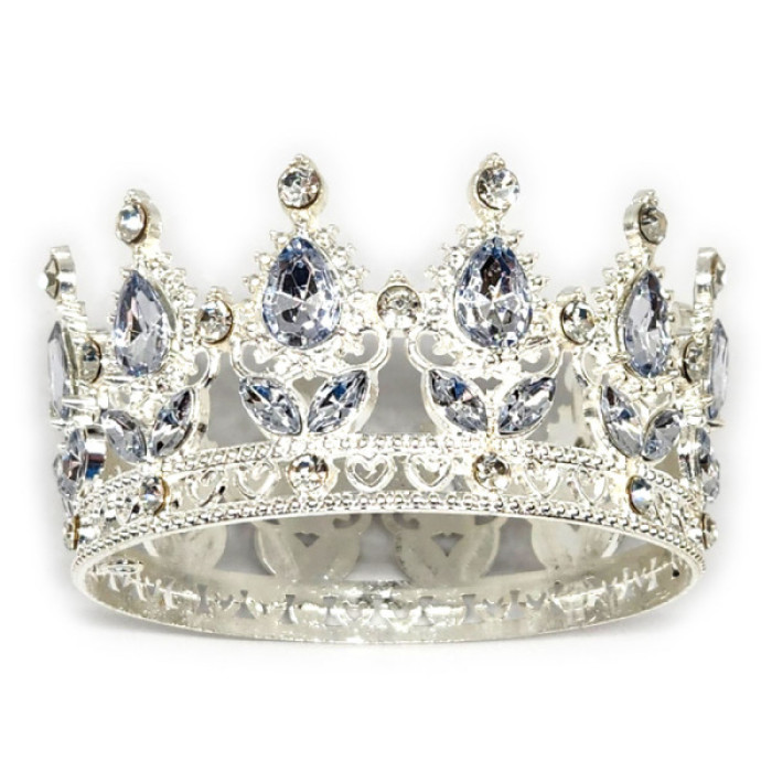 Корона середня Срібло / Циркон D=80 H=45 мм (Китай) 1 шт. Корона середня Срібло / Циркон D=80 H=45 мм (Китай) 1 шт.