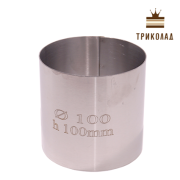 Форма нерж кругла 100*100 мм шовна