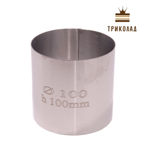 Форма нерж кругла 100*100 мм шовна