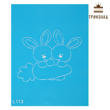 Трафарет кондитерський великодній 20*14 см L113, 1 шт.