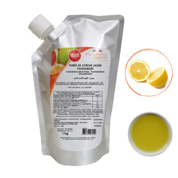 Пюре лимона пастеризоване 100% ТМ Fruits Rouges, 1 кг