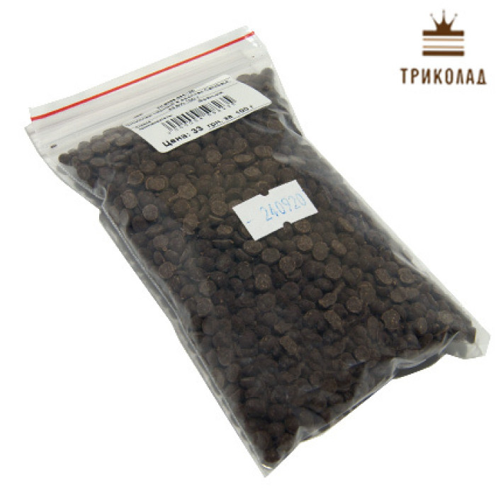 Шоколад чорний 43,5% термостабільний у дропсах 0,5 см ТМ Callebaut фасування 1 кг