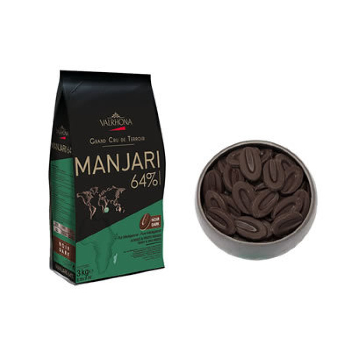 Шоколад чорний Valrhona Manjari 64% какао, 100 г Шоколад чорний Valrhona Manjari 64% какао, 100 г