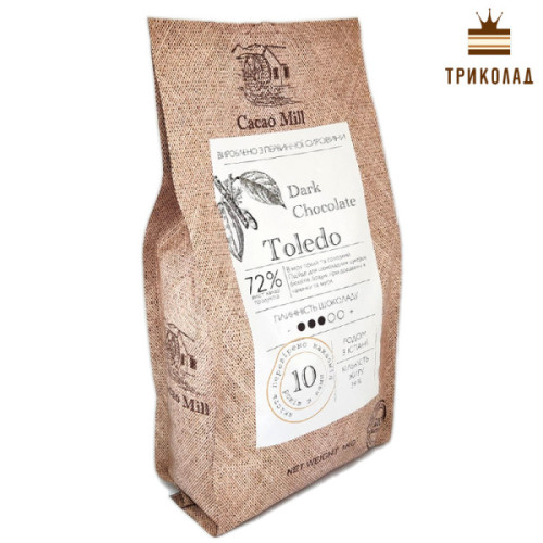 Шоколад чорний 72% Toledo Іспанія (завод.фас.) 1 кг