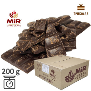 Маса шоколадна чорна 45% (PM8045-01, ламана плитка) ТМ МiR фасування 200 г