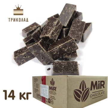 Маса шоколадна чорна 80% (P 8045-01) ТМ Мир, Україна, ящик 14 кг