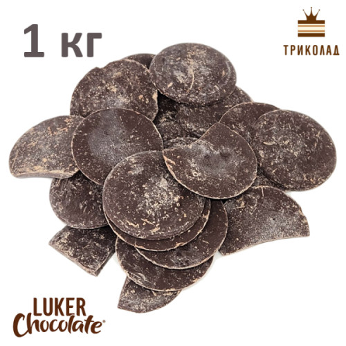Шоколад чорний кувертюр Maranta 61% Luker Chocolate в упаковці 1 кг