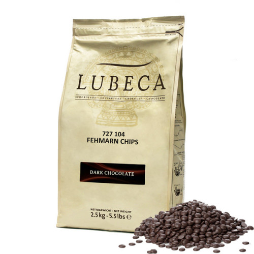 Шоколад чорний кувертюр 85% в калетах ТМ Lubeca GHANA, 1 кг