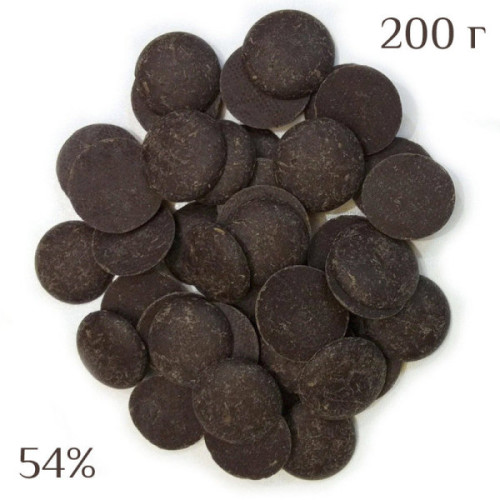 Шоколад чорний Noir 54% Cargill в дисках, 200 г