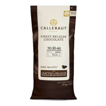 Шоколад-кувертюр чорний гіркий Callebaut, 70,3% какао, калети, 200 г