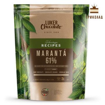Шоколад чорний кувертюр Maranta 61% Luker Chocolate упаковка 2,5 кг