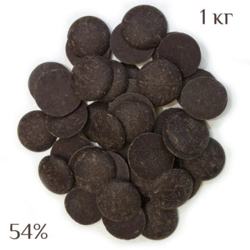 Шоколад чорний Noir 54% Cargill в дисках, 1 кг