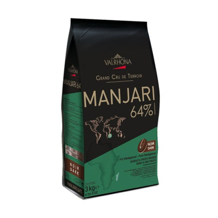 Шоколад чорний Valrhona Manjari 64% какао, 1 кг Шоколад чорний Valrhona Manjari 64% какао, 1 кг