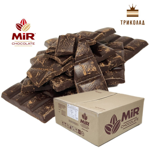 Маса шоколадна чорна 80% (PM8045-01, ламана плитка) ТМ МiR ящик 10 кг