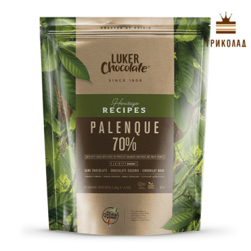Шоколад екстра чорний кувертюр Palenque 70% Luker Chocolate пачка 2,5 кг
