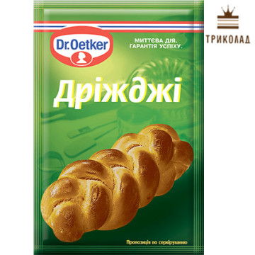Дріжджі сухі швидкорозчинні Dr. Oetker, 7 г