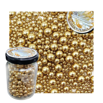 Посипка кондитерська Golden Pearls (банка 106 мл) Latarte