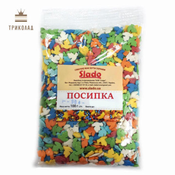 Великодні голуби. Посипання фігурне мікс (П904), ТМ Сладо, 100 г