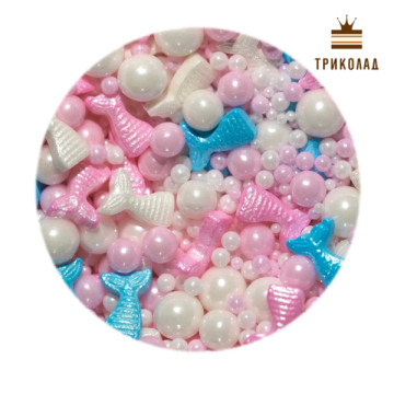 Посипка кондитерська Baby Mermaid ТМ Latarte банка 106 мл