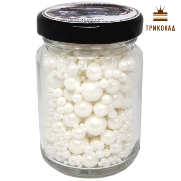 Посипка кондитерська Pearl Beads ТМ Latarte банка 106 мл