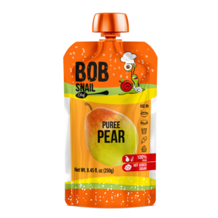 Груша. TM Bob Snail, фруктове пюре пастеризоване, без цукру, 250 г