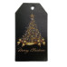 Бірка Золота ялинка (Merry Christmas) 50*90 мм, 8 шт