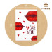 I love you (губи) Гіфтик 95 х 65 мм, WP, Україна, комплект 10 шт.