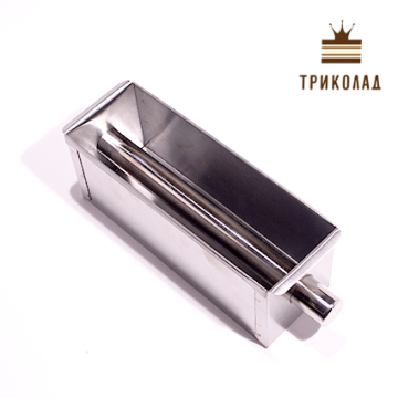 Форма метал. прямокутна для випікання кексу, з трубкою для начинки (180*60*70 мм, трубка d180 мм)
