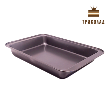 Форма тефлонова сірого кольору, 37*25*5 см, VT