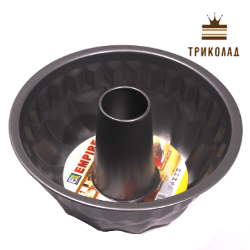 Форма антипригарна кругла Кекс рифлений з втулкою 200*110 мм, Empire
