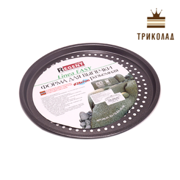 Форма тефлонова для піци перфорована d 28 см, внутр d 26,5 см, VT