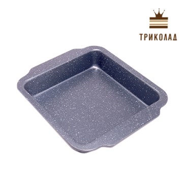 Форма тефлонова сірий крихта 26,5*23*4,5 см, VT