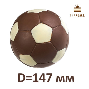 М'яч футбольний D=147 мм. Форма пластикова для шоколаду (3D mold), Україна, 1 шт.