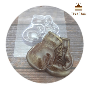 Боксерські рукавички. Форма пластикова для шоколаду (mold), Україна, 1 шт.