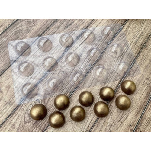 Форма пластикова для шоколаду Сфера 2,5 см (15 шт.) B-0034 (mold)