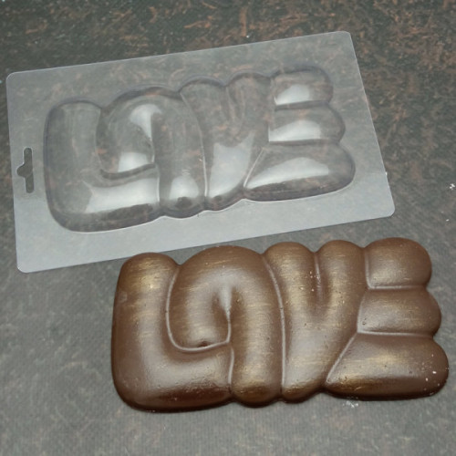 LOVE 150 х 75 мм. Пластикова форма для шоколаду, 1 шт.