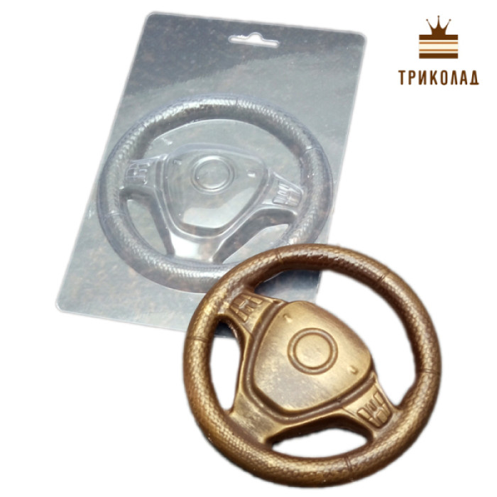 Кермо D=110 H=8 мм. Форма пластикова для шоколаду (mold), Україна, 1 шт.
