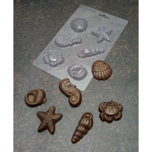 Морське асорті. Пластикова форма для шоколаду, 1 од.