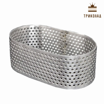 Форма перфорована овальна 65 х 35 мм, h 25 мм, 1 шт