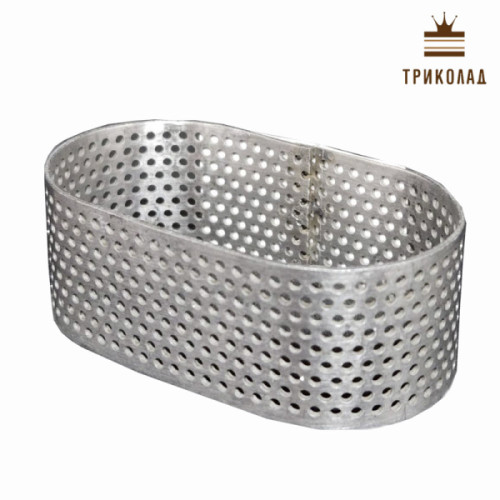 Форма перфорована овальна 65 х 35 мм, h 25 мм, 1 шт