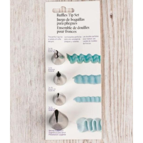 Набір насадок з 4-х шт Ruffles Tip Set, SNS