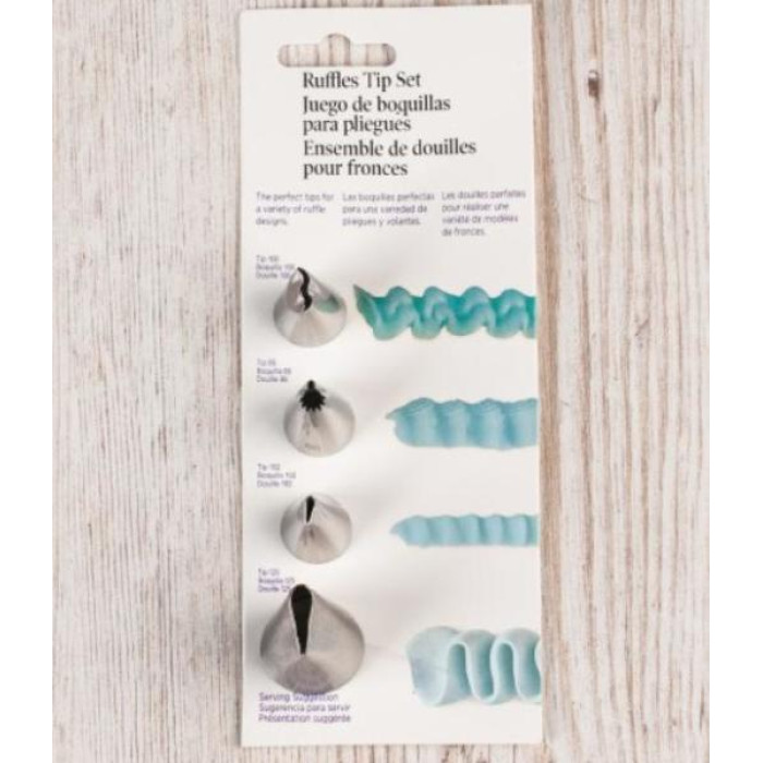 Набір насадок з 4-х шт Ruffles Tip Set, SNS