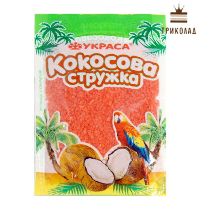 Кокосова стружка червона ТМ 