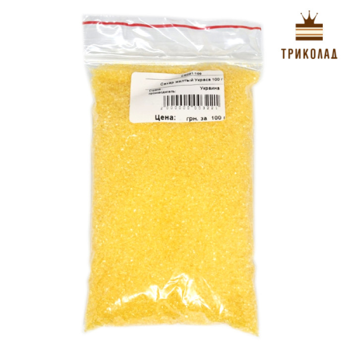 Цукор жовтий, Украса, Україна, 100 г Цукор жовтий, Украса, Україна, 100 г
