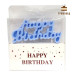 Свічка блакитна Happy Birthday 82 х h40 х 10 мм. Китай, 1 шт.