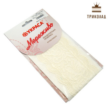 Мереживо з гнучкого айсинг №355 біле, 