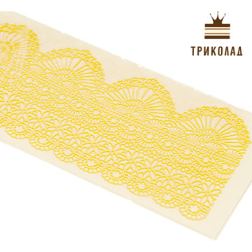 Мереживо з гнучкого айсінгу №05 (350 * 90 мм) пудра, ТМ 