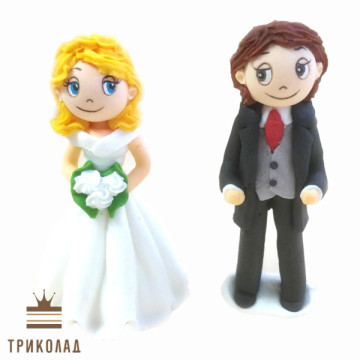 Молодята Love Is... Весільна кондитерська прикраса ТМ Сладо, Україна