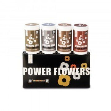Набір блискіток харчових (кандуринів) Power Flowers Sparkling Kit, набір із 4 шт по 50 г